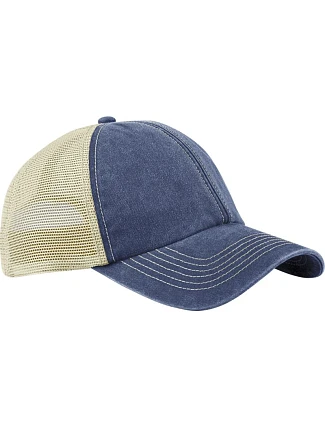 Beechfield B 672 6 panelová kšiltovka Vintage Trucker 53.0672 vintage denim/stone