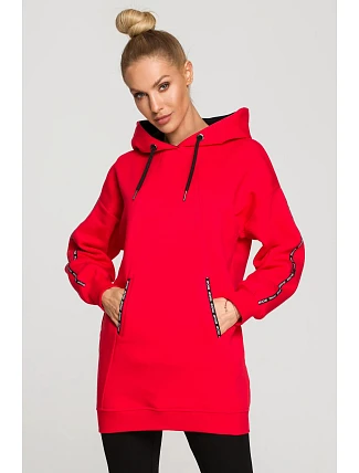 Dámská mikina M696 červená - Made Of Emotion