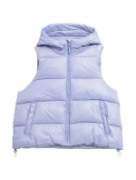 Dámská péřová vesta 4FSS23TDJAF092 52S fialková- 4F Dámská péřová vesta 4FSS23TDJAF092 52S fialková- 4F