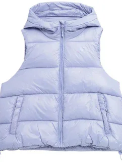 Dámská péřová vesta 4FSS23TDJAF092 52S fialková- 4F