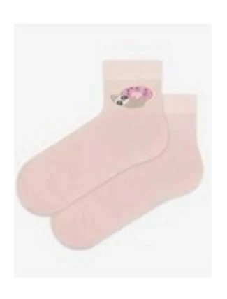 TENKÉ PONOŽKY BARVA 2-6 LET DÍVKY ROSE 21-23