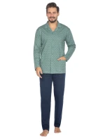 Pyžamo Regina 463 dlouhé/r 2XL-3XL L24 pánské rozepínací Pyžamo Regina 463 dlouhé/r 2XL-3XL L24 pánské rozepínací
