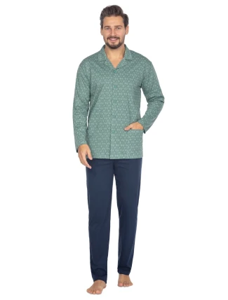 Pyžamo Regina 463 dlouhé/r 2XL-3XL L24 pánské rozepínací Pyžamo Regina 463 dlouhé/r 2XL-3XL L24 pánské rozepínací