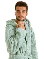 Pánský župan Athena s kapucí 3116 fern - Vestis Pánský župan Athena s kapucí 3116 fern - Vestis