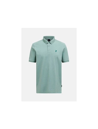Pánské tričko PEAK PERFORMANCE M Classic Cotton Polo, zelené Pánské tričko PEAK PERFORMANCE M Classic Cotton Polo, zelené