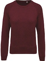 Kariban K 481 Dámská raglánová mikina z bio bavlny 20.K481 wine heather