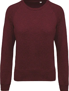 Kariban K 481 Dámská raglánová mikina z bio bavlny 20.K481 wine heather