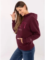 Mikina D10608BC02802A4NO maroon