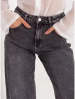 Šedé dámské džínové kalhoty typu balloon fit Goodlookin (RE3222)