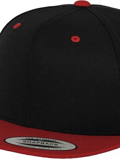 Flexfit 6089M 6 panelová Snapback kšiltovka 55.6089 black/red
