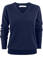 James Harvest Ashland V-Neck Women Dámský svetr s výstřihem do V 62.2505 navy