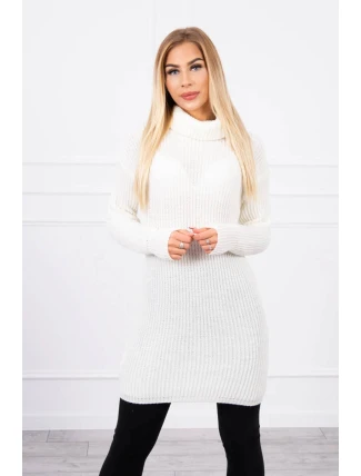 Rolákový svetr ecru