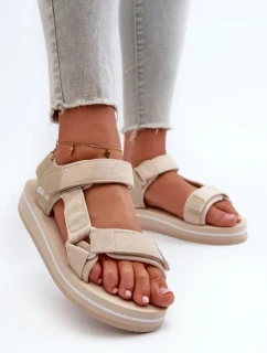 Dámské sandály na platformě Big Star Béžová