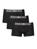 3PACK Pánské boxerky Bikkembergs černé