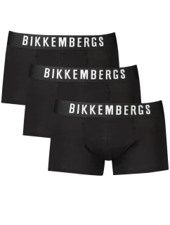 3PACK Pánské boxerky Bikkembergs černé