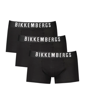 3PACK Pánské boxerky Bikkembergs černé