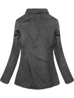 Šedo-amarantová oboustranná bunda pro přechodné období (7699)