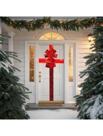 Závěs na dveře 33x42 cm červená stuha