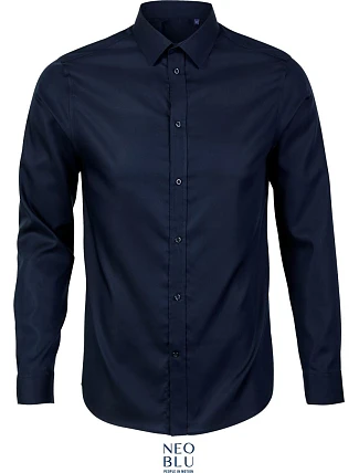 NEOBLU Blaise Men Mikro keprová košile s dlouhým rukávem 24.3182 night blue NEOBLU Blaise Men Mikro keprová košile s dlouhým rukávem 24.3182 night blue