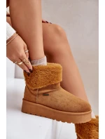 Sněhule na platformě s kožíškem Big Star OO274A106 Camel Sněhule na platformě s kožíškem Big Star OO274A106 Camel