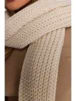 M896 Žebrovaná šála - ecru