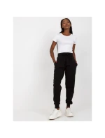 Černé základní teplákové kalhoty s kapsami (B-005.11X)