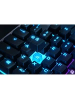 SteelSeries Apex 3 Gaming Keyboard, US Layout, Wired, Black Herní klávesnice SteelSeries Apex 3 Voděodolná IP32 pro ochranu proti polití, Přizpůsobitelné 10zónové RGB osvětlení reaguje na hry a Discord, Tiché herní spínače vydrží dlouho