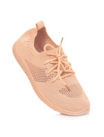 Novinky W EVE211D powder pink ažurová sportovní obuv