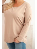 Dámská blůza Plus Size s lodičkovým výstřihem fango