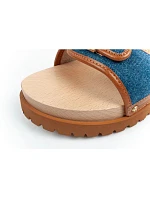Dámské dřeváky W F305492349 hnědo-modré - Scholl Iconic