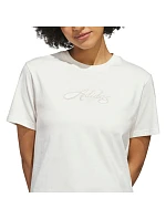 Dámské tričko adidas Cursive Wordmark Graphic T-shirt white KQ6404