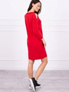 Šaty s potiskem Dream červené