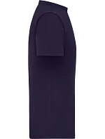 Daiber 8040 Pánské bio tričko s jemným žebrováním 02.8040 deep purple