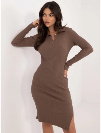 Šaty RV SK 9956.45 hnědé Šaty RV SK 9956.45 hnědé