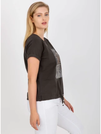 Tričko RV TS 0237.84P tmavě khaki