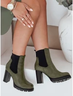 Dámské boty CHICMOVE na podpatku zelené FashionStreet ZY1019