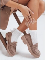 Dámské semišové béžové mokasíny FashionStreet ZY1126 Dámské semišové béžové mokasíny FashionStreet ZY1126