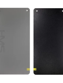 HMS Premium MFK02 Grey-Black - klubová fitness podložka s otvory