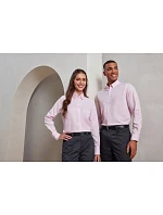 Premier PR 238 Oxford pruhovaná košile s dlouhým rukávem 39.0238 white/pink Premier PR 238 Oxford pruhovaná košile s dlouhým rukávem 39.0238 white/pink
