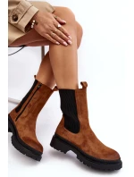 Dámské boty sztyblety na zip Camel Samil