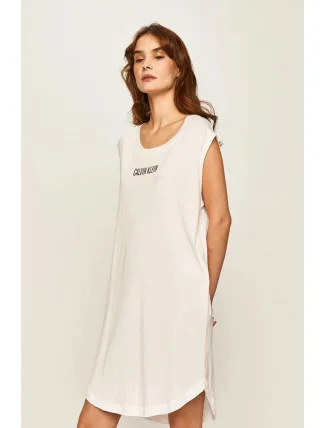 Plážové šaty KW0KW01008-YCD bílá - Calvin Klein