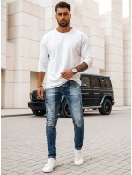 Pánské tmavě modré džínové kalhoty FashionStreet UX3995 Pánské tmavě modré džínové kalhoty FashionStreet UX3995