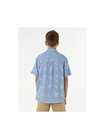 Chlapecká košile RIP CURL Eternal Shred Ss Shirt-Boy, modrá Chlapecká košile RIP CURL Eternal Shred Ss Shirt-Boy, modrá