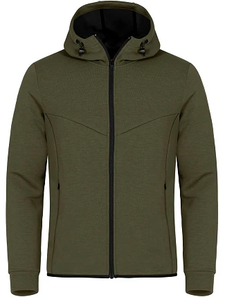 Clique Hayden Sweat Jacket Men Pánská mikina s kapucí 67.1024 fog green