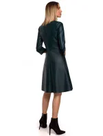 Šaty z umělé kůže M541  - Moe