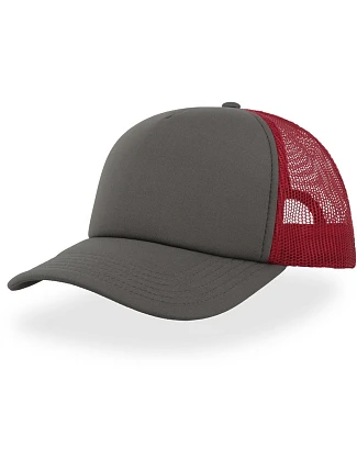 Atlantis Headwear Rapper 5 panelová síťovaná kšiltovka 33.2070 grey/red