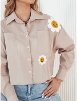 Dámská světle hnědá košile MISUN FashionStreet DY0410