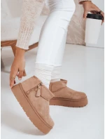 Dámské sněhule na platformě béžové FashionStreet ZY1047 Dámské sněhule na platformě béžové FashionStreet ZY1047