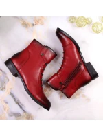 Jezzi W JEZ52G zateplené zdobené boty červená Jezzi W JEZ52G zateplené zdobené boty červená