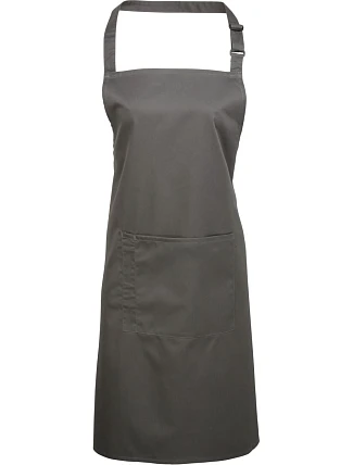Premier PR 154 Zástěra s laclem a kapsou na břiše "Colours" 39.0154 dark grey Premier PR 154 Zástěra s laclem a kapsou na břiše "Colours" 39.0154 dark grey